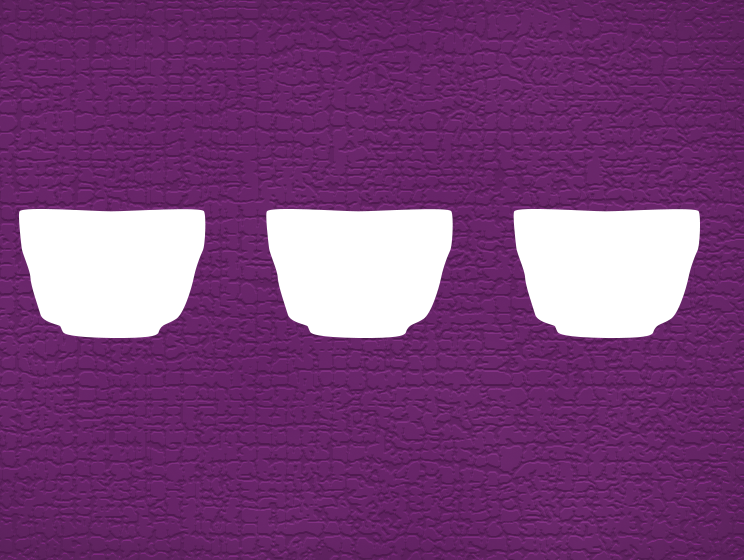 cupping coffee